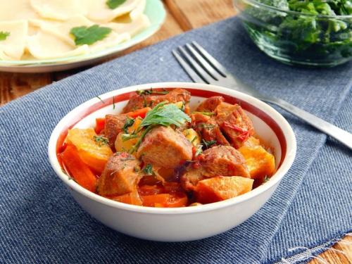 Азу по-татарски.  Ингредиенты: