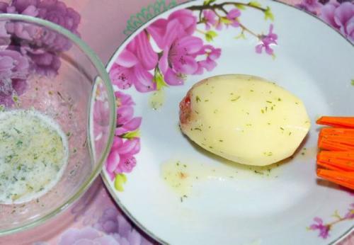 Фаршированный картофель.  Ингредиенты: 04