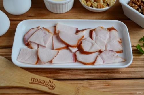 Салат с грибами и сыром "Искушение".