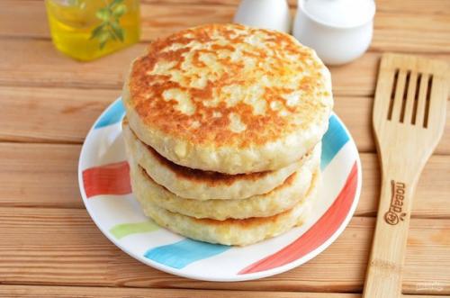 Сырные лепешки с разными начинками. 08