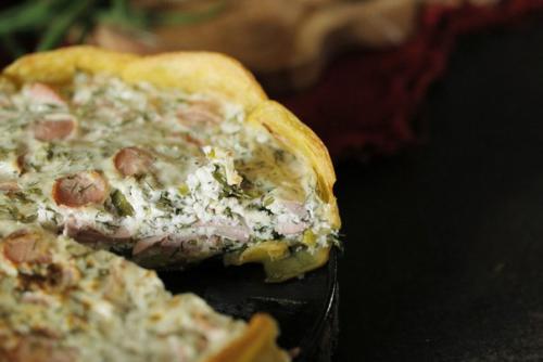 Картофельный пирог с сыром.