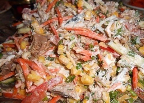 Топ - 9 салатов с кукурузой. 03