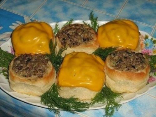 Жульен в булочках. Жульен в булочках.