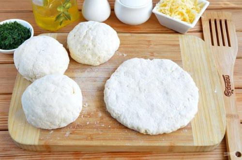 Сырные лепешки с разными начинками. 06