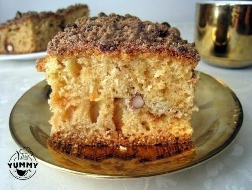 Супер пышный кекс на кефире. 04