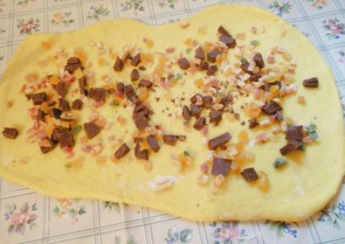 Пасхальная плетенка с шоколадом. 03