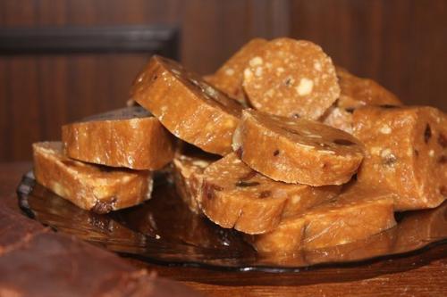 Сливочная колбаска.  Ингредиенты: