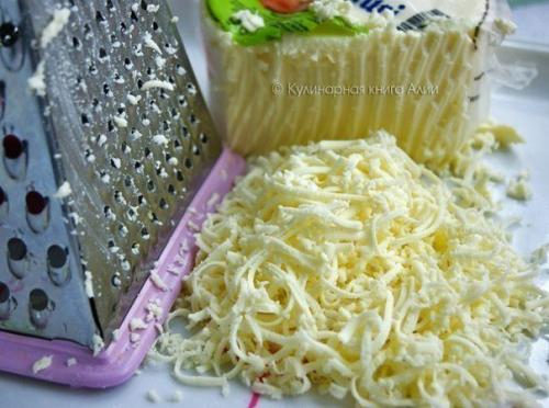 Простая закуска - хрустящий батон с сыром и чесноком. 03