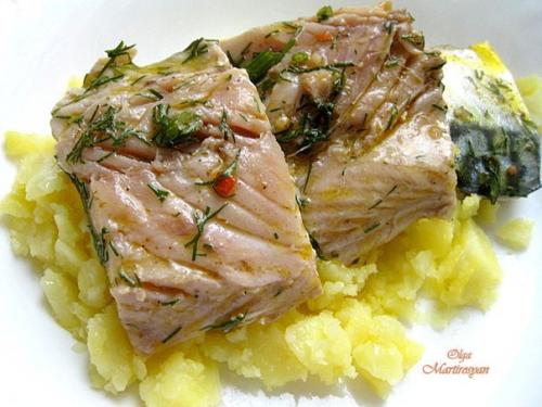 Скумбрия маринованная.   Ольга мартиросян.