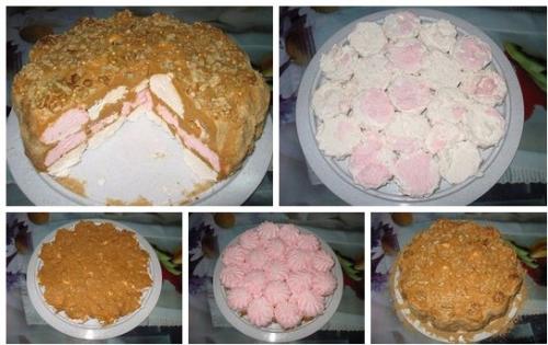 Зефирный торт (простой и без выпечки). Зефирный торт (простой и без выпечки).
