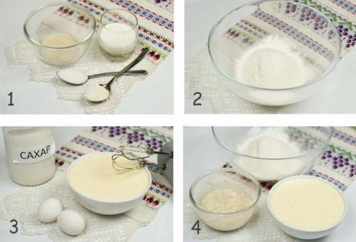 Пасхальный кулич.  Ингредиенты: 01