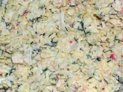 Рулет с крабовыми палочками. 05 Рулет с крабовыми палочками. 05