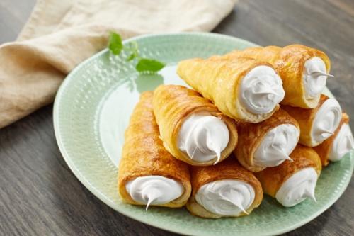 Рецепт трубочек с кремом. 09 Рецепт трубочек с кремом. 09