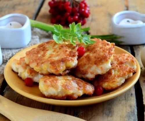 Очень нежные куриные котлетки с сыром. 03 Очень нежные куриные котлетки с сыром. 03