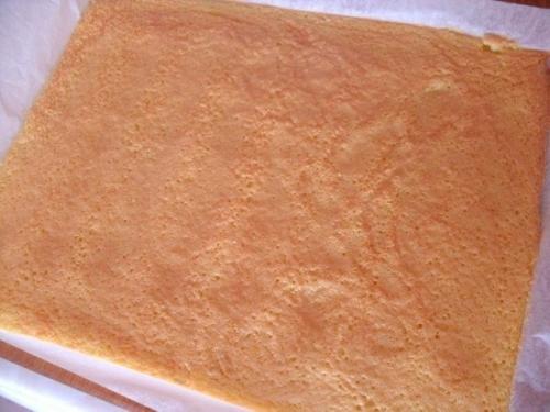 Бисквитный рулет с маком и изюмом. 03