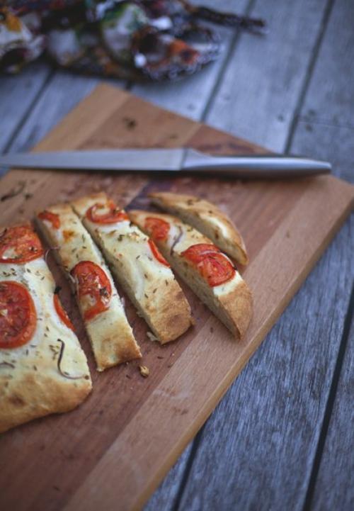 Фокачча с красным луком и чесноком. 02 Фокачча с красным луком и чесноком. 02