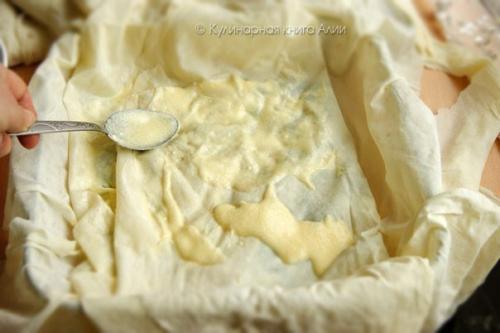 Пирог с сыром и фаршем. 07