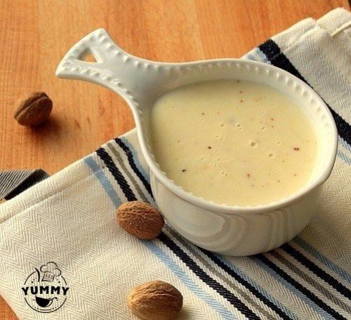 Соус Бешамель.  Ингредиенты: