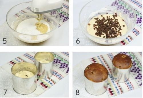 Пасхальный кулич.  Ингредиенты: 02