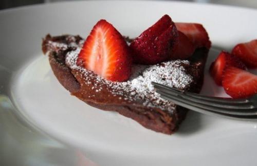 Ароматные шоколадные блины.