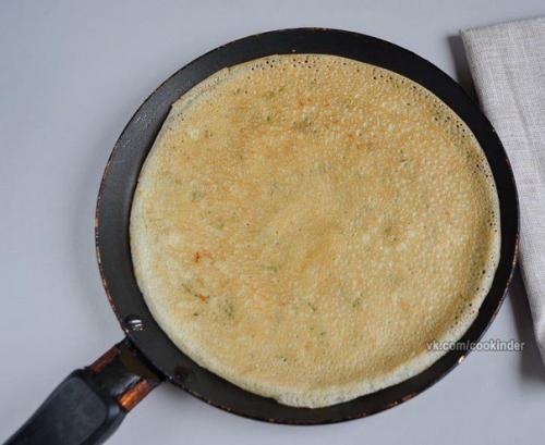 Сырные блины с укропом. 05