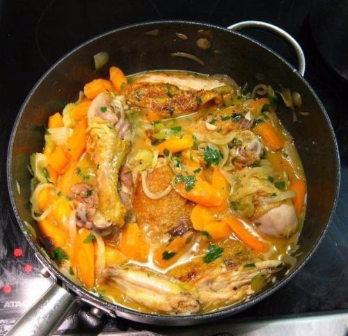 Фрикасе из курицы.