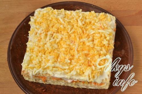 Закусочный торт.  Ингредиенты: 02