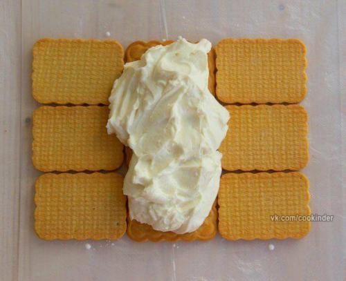 Нежный десерт без выпечки Творожный Домик. 05