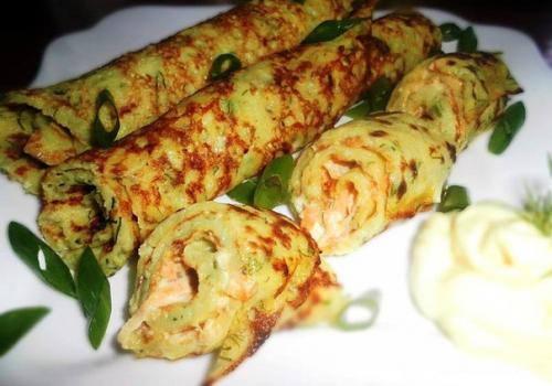 Сырные блинчики с зеленью - объедение, лакомство!