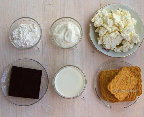 Нежный десерт без выпечки Творожный Домик. 01