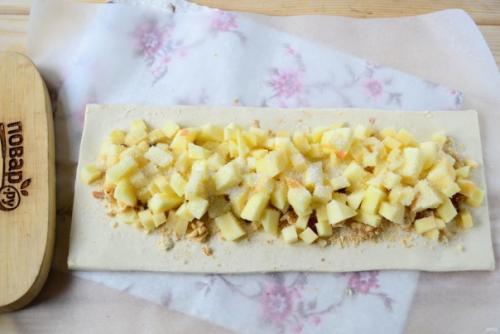 Самый простой яблочный штрудель. 04 Самый простой яблочный штрудель. 04