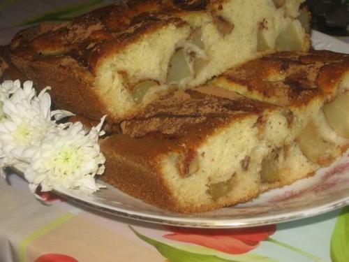 Пирог с грушей.