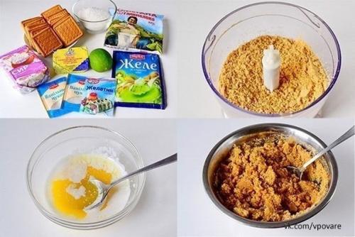 Желейный торт без выпечки с лаймовым вкусом. 01