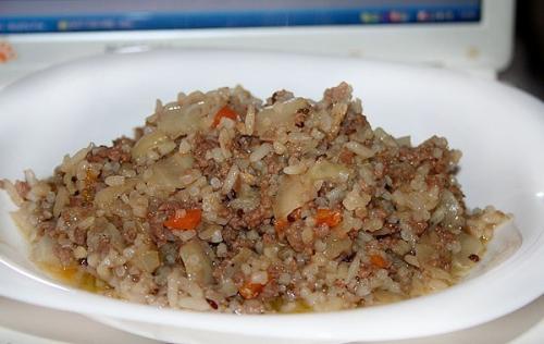 Ленивые голубцы в казане.