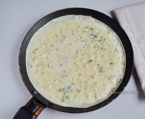 Сырные блины с укропом. 04