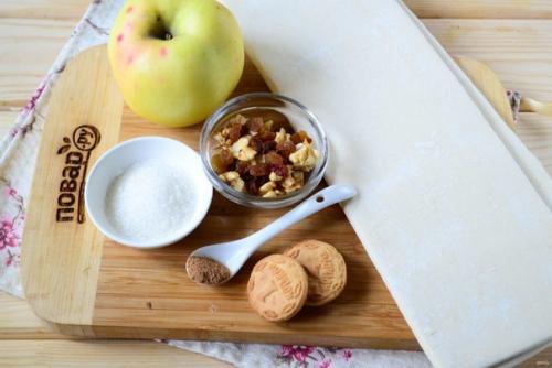 Самый простой яблочный штрудель. 01 Самый простой яблочный штрудель. 01