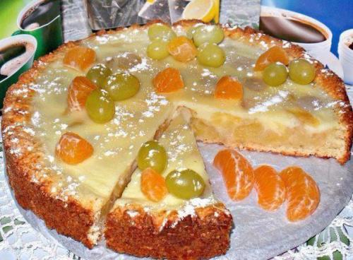 Творожный пирог с начинкой. Творожный пирог с начинкой.