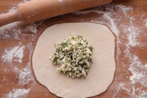 Хачапури с творогом на сковороде. 01 Хачапури с творогом на сковороде. 01