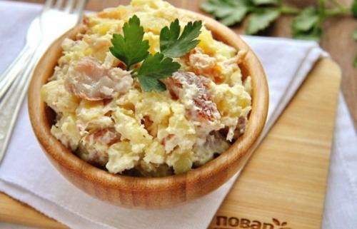 Салат Капитанский.  Ингредиенты: