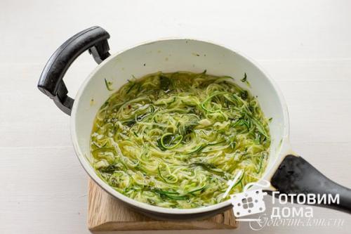 Спагетти с помидорами и Лапшой из цуккини. 04