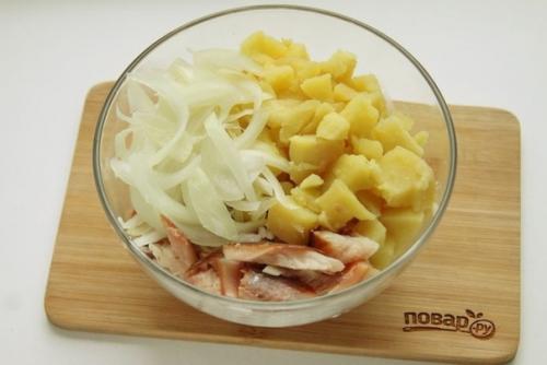 Салат Капитанский.  Ингредиенты: 01