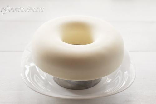 Муссовый торт Клубника - Ваниль - Базилик. 08