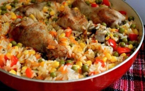 Курица с рисом и овощами по-каталонски. 05