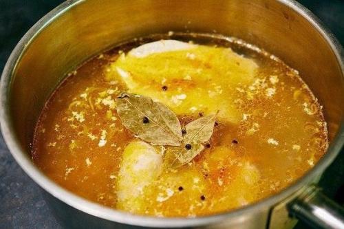 Суп - лапша с курицей и шпинатом. 08