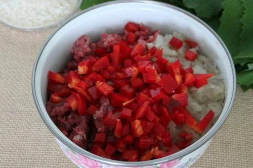 Болгарские голубцы.  Ингредиенты: 01