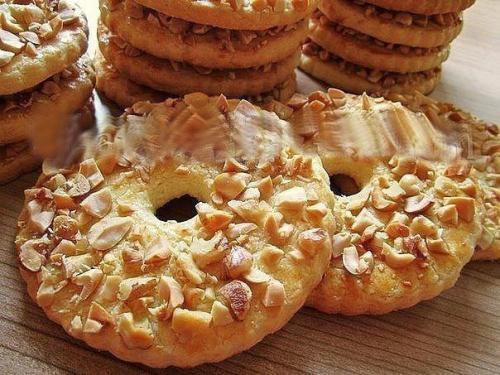 Песочные кольца с орехами. 01