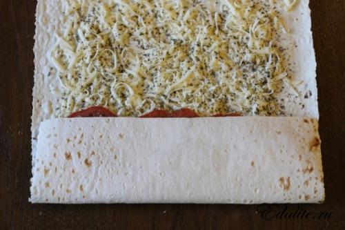 Пицца маргарита гриль. 03