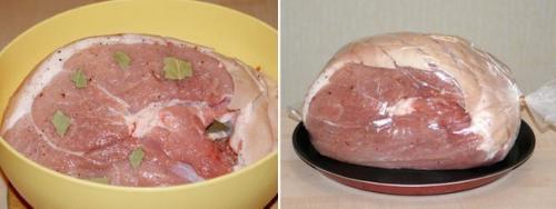 Домашняя буженина.  Ингредиенты: 01