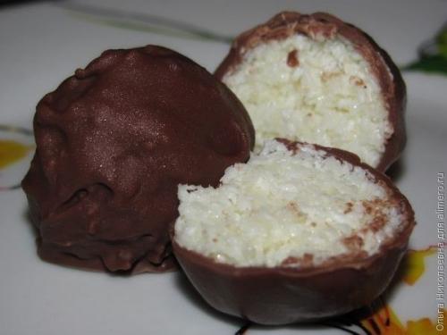 Кокосовые конфетки.  Для приготовления кокосовых конфеток нам понадобится: