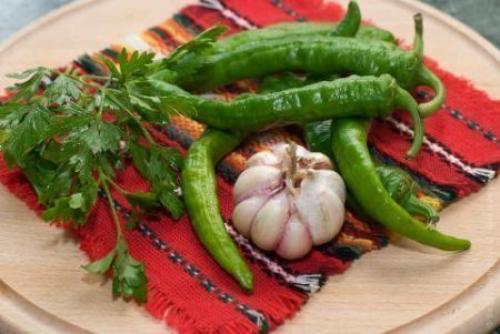 Зеленая аджика.  Ингредиенты. 01